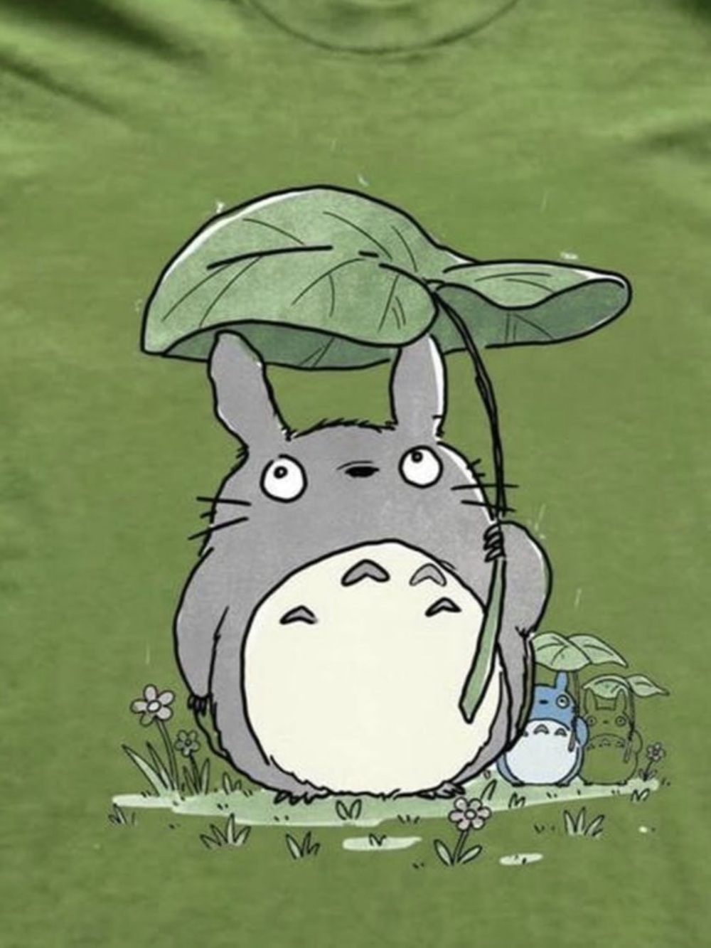 Gildan Green Totoro Ghibli Graphic Tee, Anime Shirt - Picture 2 of 2